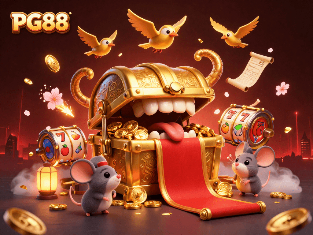 Engage in thrilling gameplay with PG88's vibrant 3D slot scene featuring adventurous treasure dynamics.