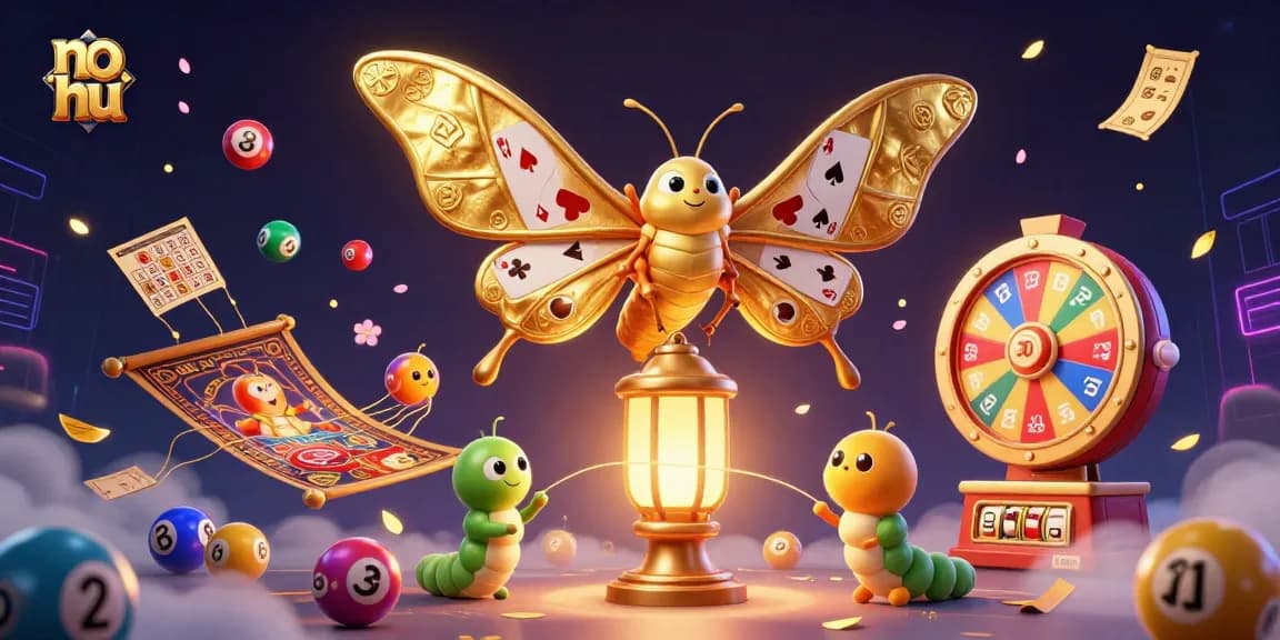 Experience thrilling no hu gameplay with vibrant slots and dynamic lottery fun in this engaging 3D casino illustration.