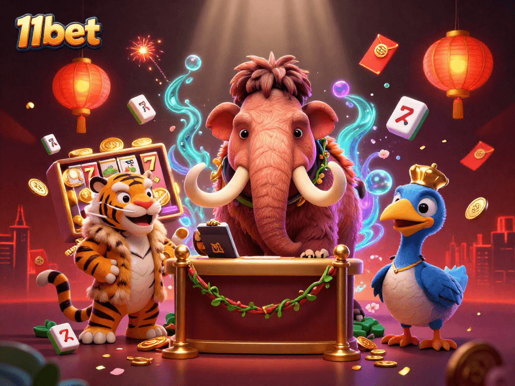 Experience 11bet's dynamic gaming action with a vibrant, engaging casino scene.