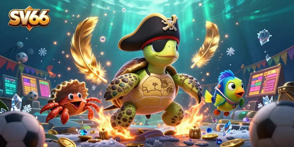 Engage with SV66's top sports betting excitingly, featuring vibrant characters and dynamic elements.