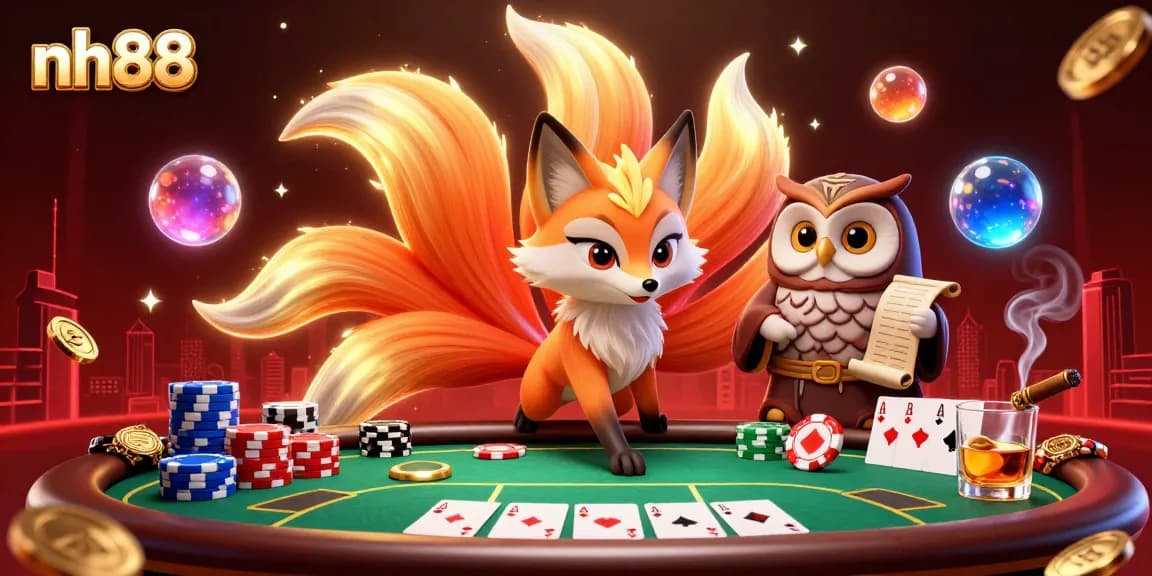 Experience thrilling gambling at nh88 with vibrant characters and a bustling casino atmosphere.