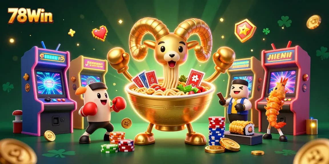 Engage in thrilling gameplay at 78Win with vibrant casino characters and dynamic gaming elements.