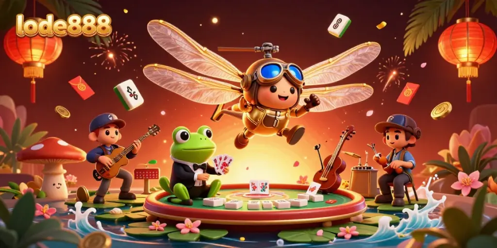 Engage with lode888's exciting online casino scene, where lively characters embody thrilling gambling action.
