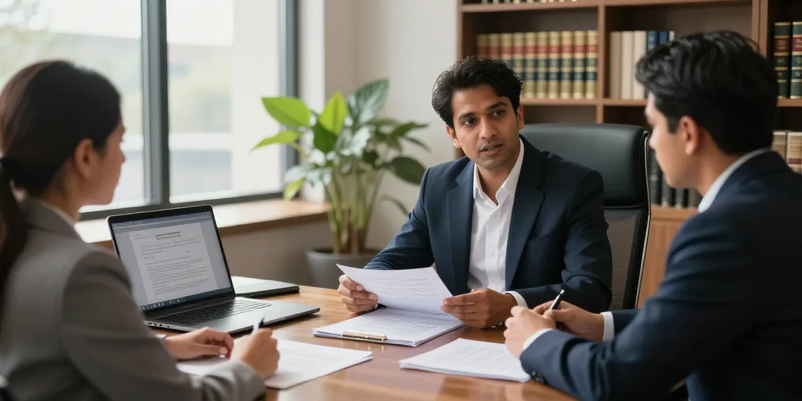 J.K. Chaudhary consulting with a client, exemplifying legal support like it.