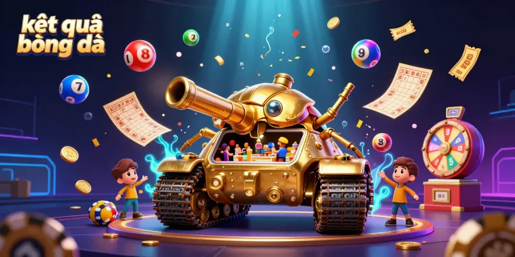 Engage with kết quả bóng đá in an exciting 3D digital illustration showcasing a miniature casino.