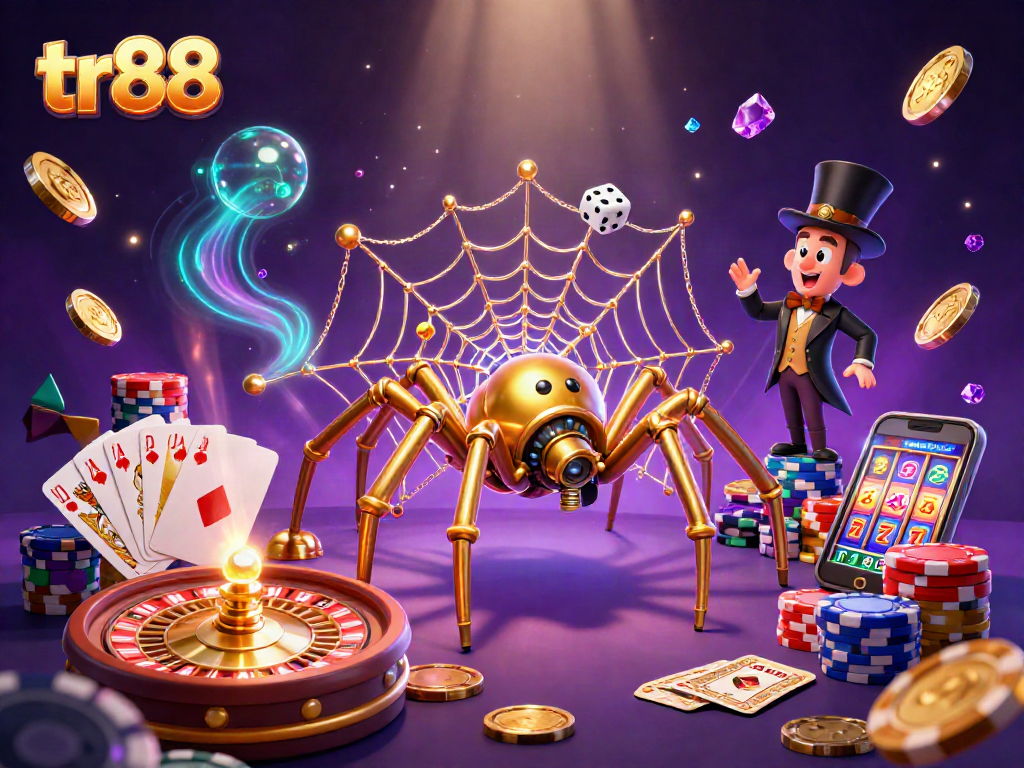 Experience the thrill of tr88 with golden treasures and animated casino excitement.