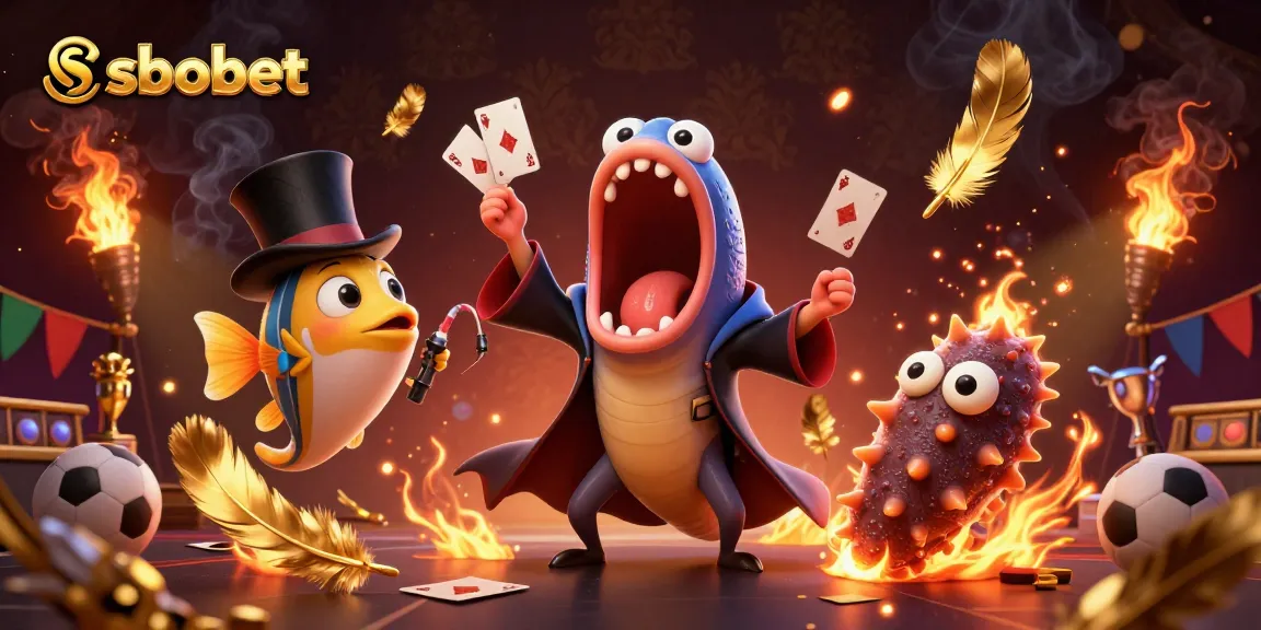 Place your bets on sbobet with a magical underwater illustration featuring unique sea creatures.
