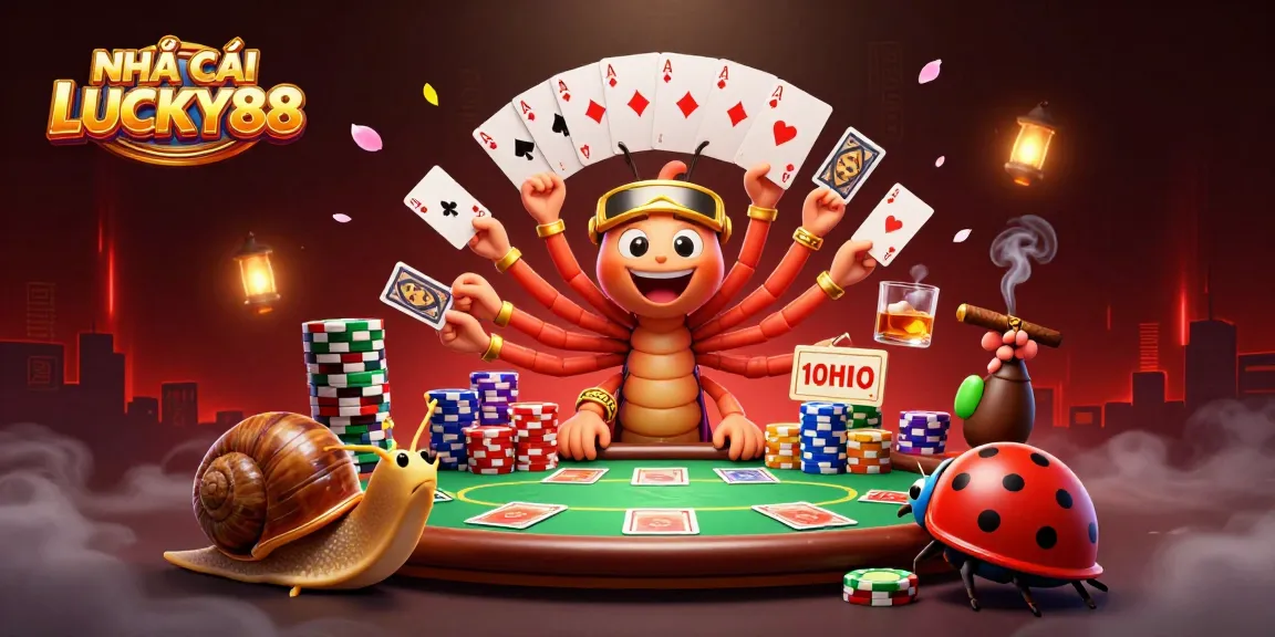 Engage in exciting betting at NHÀ CÁI LUCKY88 with thrilling card games and vibrant casino atmosphere.