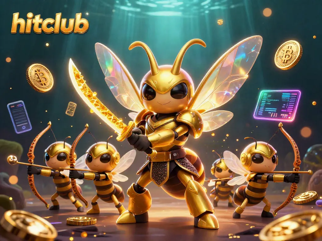 Engage with hitclub's exciting gaming universe featuring vibrant 3D characters and crypto elements.