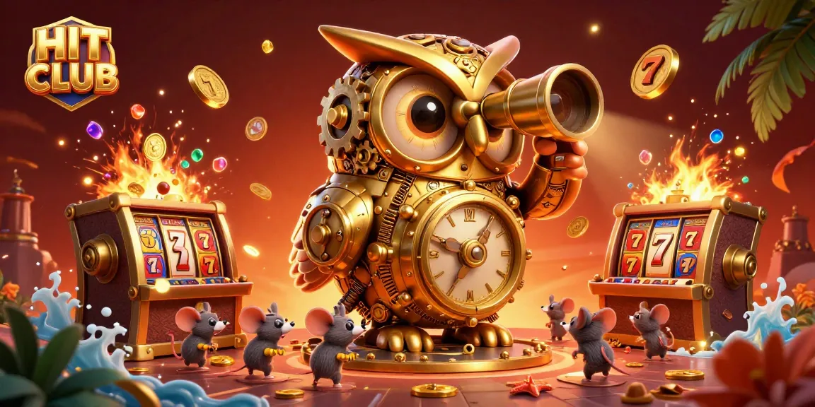 Experience thrilling gameplay at HIT CLUB with a dynamic scene of casino action and golden treasures.
