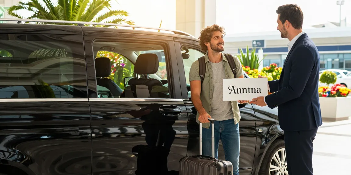 Antalya Airport taxi service welcoming travelers with professional drivers and luxury vehicles at Antalya Airport.