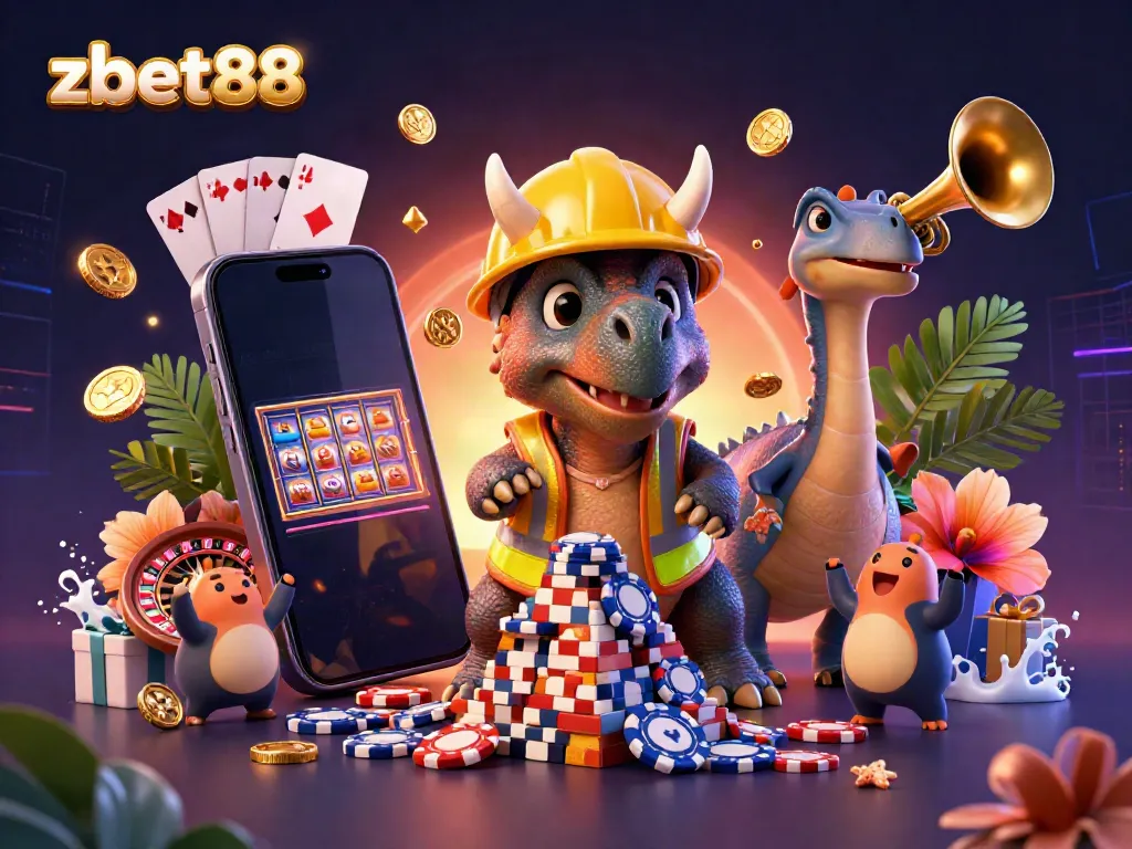 Celebrate winning moments at zbet88 with a dynamic scene featuring gaming fun and excitement in a lively casino atmosphere.