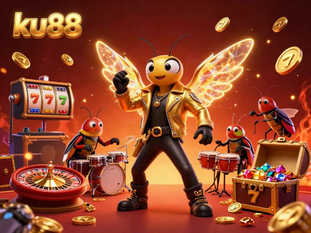 Experience excitement at ku88 casino with dynamic characters enjoying a vibrant gaming atmosphere.