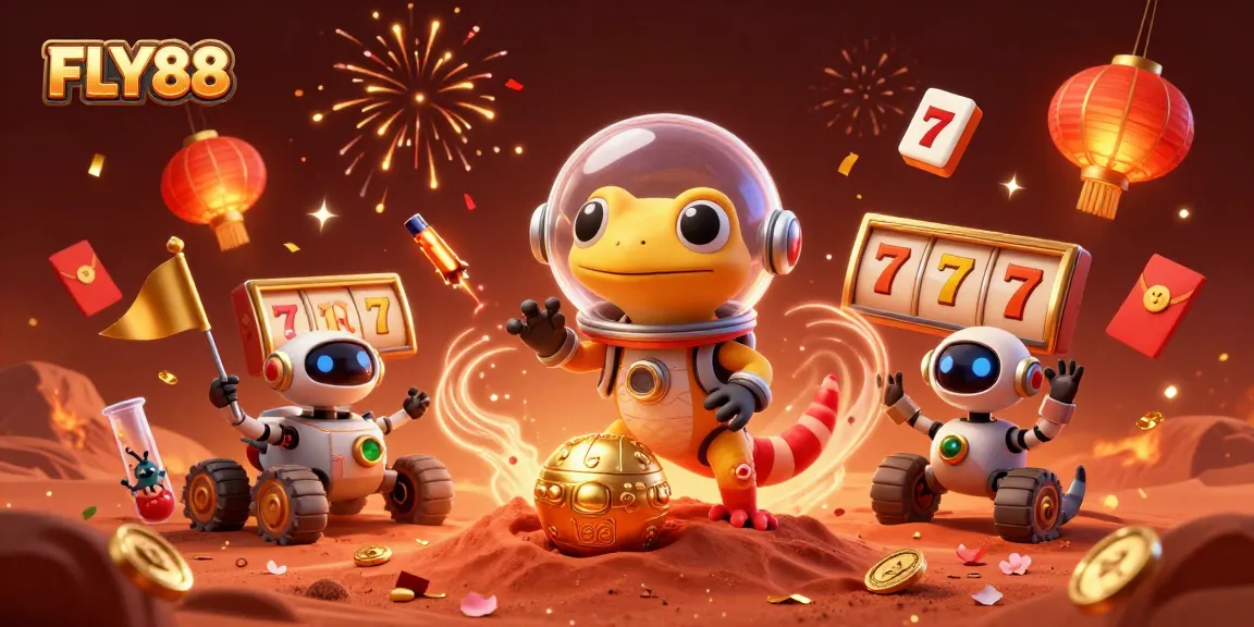 Experience thrilling slots and jackpots in the vibrant universe of FLY88 casino adventure.