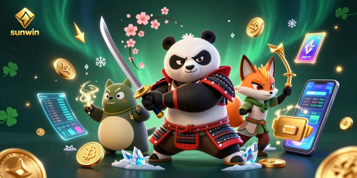 Experience exciting gameplay with sunwin through vibrant 3D characters and crypto elements