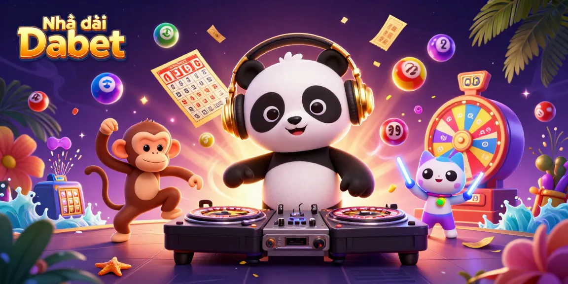 Engage with Nhà cái Dabet's vibrant casino scene featuring lively characters and dynamic gaming elements.