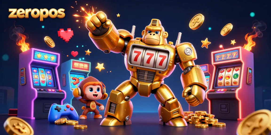 Experience thrilling gameplay with zeropos in this dynamic casino-themed illustration.