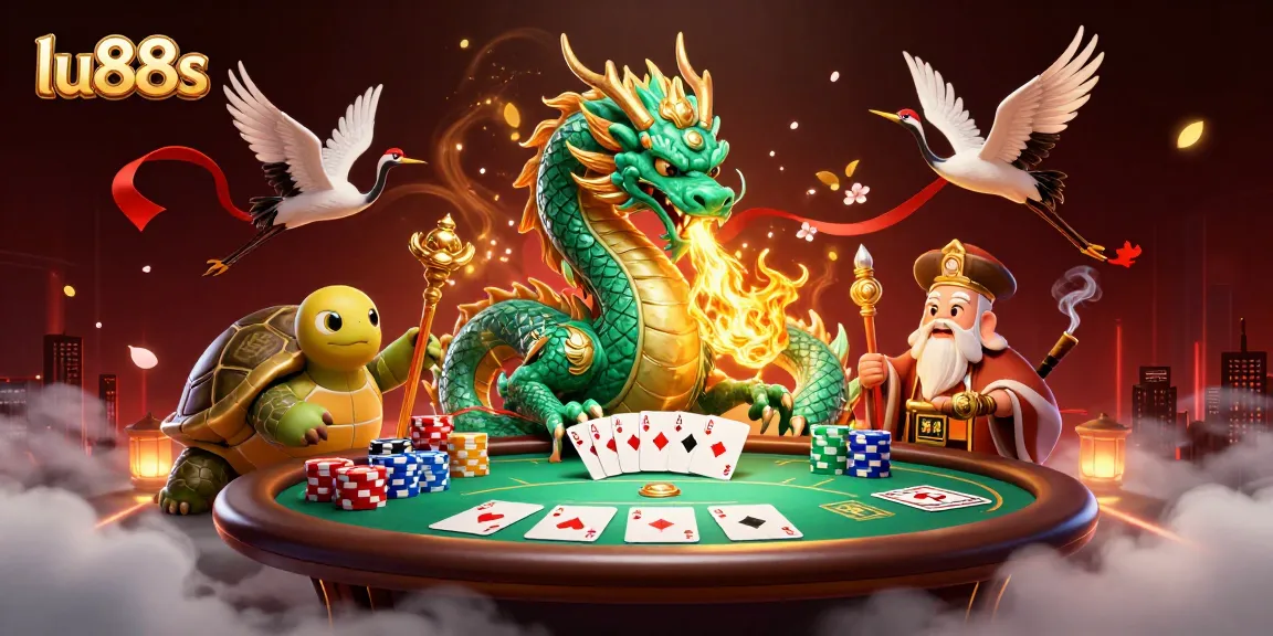 Experience thrilling gameplay at lu88s with a dazzling dragon and gaming elements.